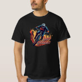 Downhill Graphic and Text T-Shirt (Vorderseite)