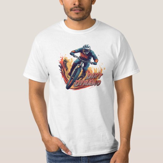 Downhill Graphic and Text T-Shirt (Vorderseite)