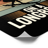 Downhill-Longboarding Street Skating Skate-Tricks  Poster (Ecke)