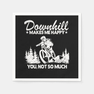 Downhill macht mich glücklich Mountainbiken MTB-Ge Serviette
