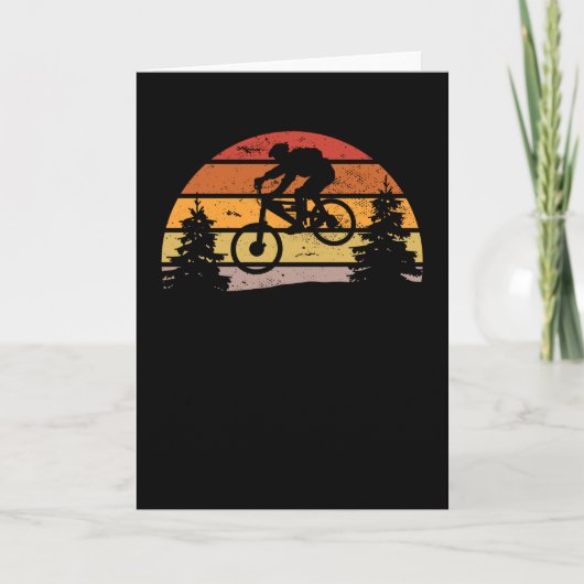 Downhill Mountain Biker ET MTB Funny Gift Karte (Vorderseite)