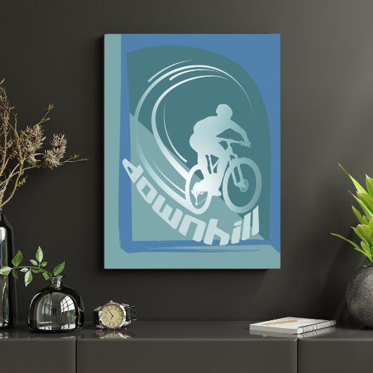 Downhill Mountainbike MTB Mountainbike Poster