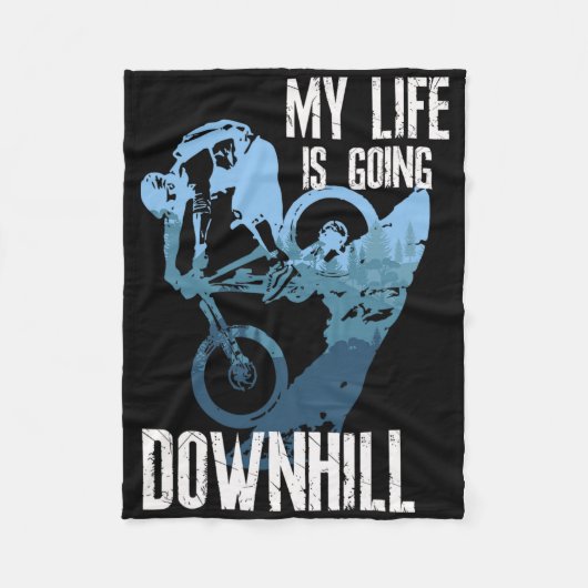 Downhill-Mountainbiking Enduro MTB-Radsport Fleecedecke (Vorderseite)