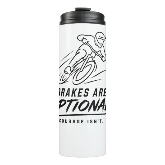 Downhill-MTB-Fahrer Thermosbecher (Vorderseite)