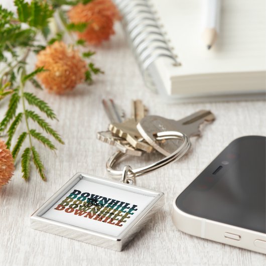 Downhill MTB Schlüsselanhänger (Seite)