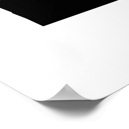 downhill off road mountain biking poster (Ecke)