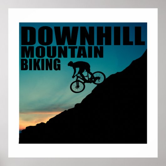 downhill off road mountain biking poster (Vorne)