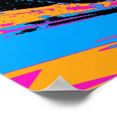 Downhill Racer - Motocross Fahrer Poster (Ecke)