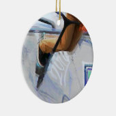 Downhill Run - Scooter Rider Stunt Keramikornament (Rechts)