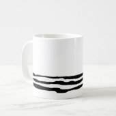 Downhill Ski Stripes Kaffeetasse (Vorderseite Links)