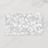 Downhill Skier Business Cards Visitenkarte (Rückseite)