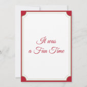 Downhill Skier Dankeskarte (Rückseite)