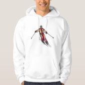 Downhill Skier Hoodie (Vorderseite)