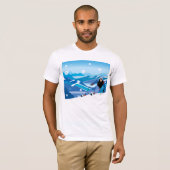 Downhill Skier Mens T - Shirt (Vorne ganz)