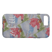 DOWNHILL SKIER MONOGRAM Case-Mate iPhone HÜLLE (Rückseite (Horizontal))