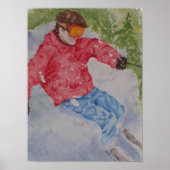 Downhill Skier Poster (Vorne)