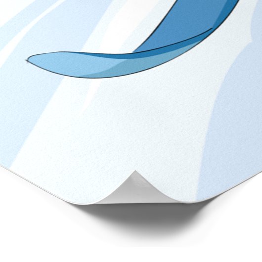 Downhill Skier Poster (Ecke)