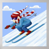 Downhill Skier Poster (Vorne)
