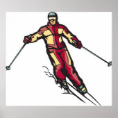 Downhill Skier Poster (Vorne)