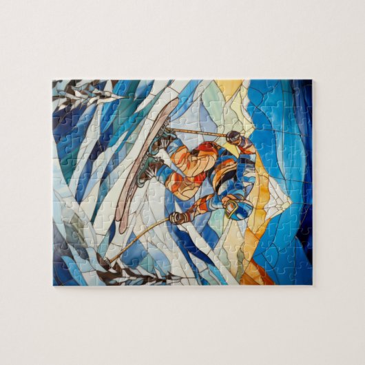 Downhill Skier Puzzle (Horizontal)