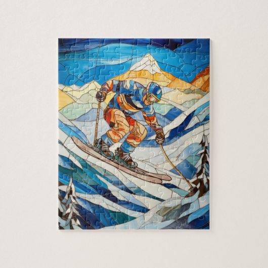 Downhill Skier Puzzle (Vertikal)