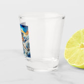 Downhill Skier Shot Glass Schnapsglas (Rechts)