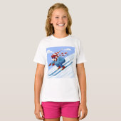 Downhill Skier T-Shirt (Vorne ganz)