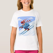 Downhill Skier T-Shirt (Vorderseite)