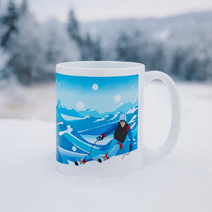 Downhill Skier-Tasse Kaffeetasse