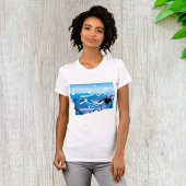 Downhill Skier Womens T - Shirt