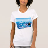 Downhill Skier Womens T - Shirt (Vorderseite)