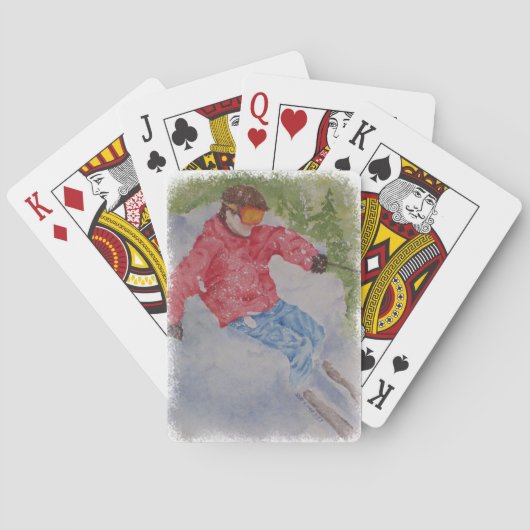 DOWNHILL SKIING PLAYCARDS SPIELKARTEN (Rückseite)