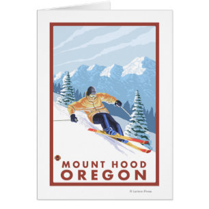 Downhill Snow Skier - Berghof, Oregon