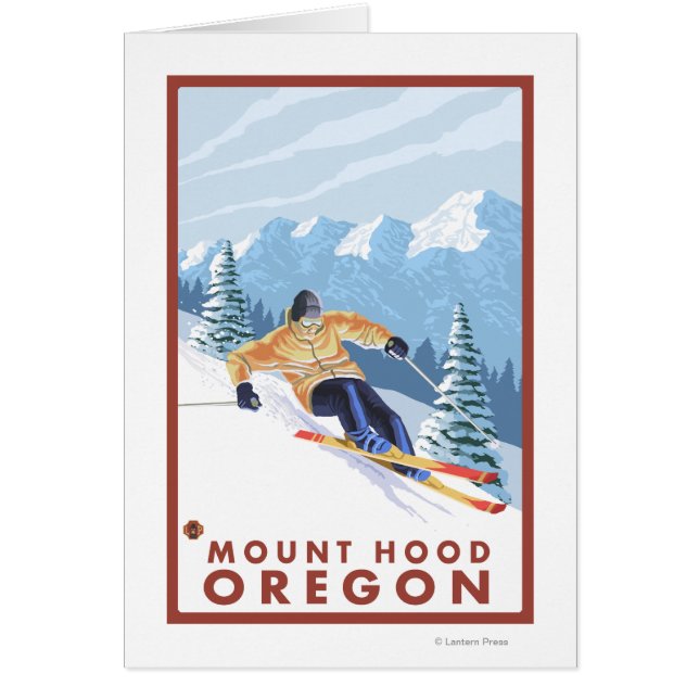 Downhill Snow Skier - Berghof, Oregon (Vorne)