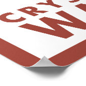 Downhill Snow Skier - Crystal Mountain, WA Poster (Ecke)