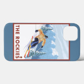 Downhill Snow Skier - Die Rockies Case-Mate iPhone Hülle (Rückseite (Horizontal))