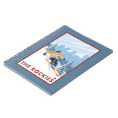 Downhill Snow Skier - Die Rockies Notizblock (Linke Seite)