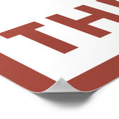 Downhill Snow Skier - Die Rockies Poster (Ecke)