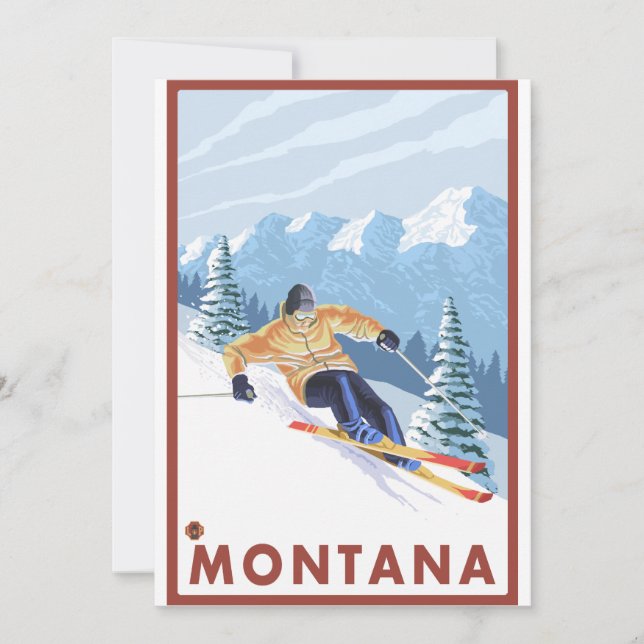 Downhill Snow Skier - Montana (Vorderseite)