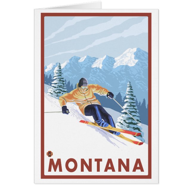 Downhill Snow Skier - Montana (Vorne)