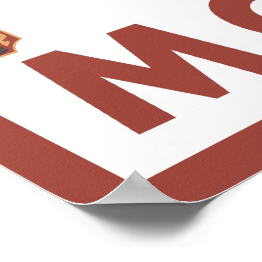 Downhill Snow Skier - Montana Poster (Ecke)