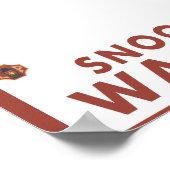 Downhill Snow Skier - Snoqualmie Pass, WA Poster (Ecke)