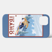 Downhill Snow Skier - Sun Valley, Idaho Case-Mate iPhone Hülle (Rückseite (Horizontal))