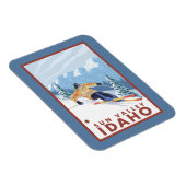 Downhill Snow Skier - Sun Valley, Idaho Magnet (Rechte Seite)