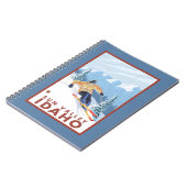 Downhill Snow Skier - Sun Valley, Idaho Notizblock (Linke Seite)