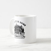 Downhill Snowboarding Kaffeetasse (Vorderseite Links)