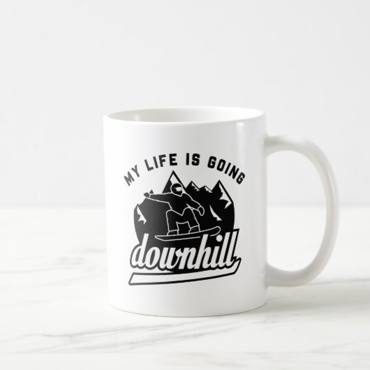 Downhill Snowboarding Kaffeetasse (Rechts)