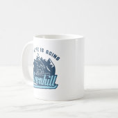 Downhill Snowboarding Kaffeetasse (Vorderseite Links)