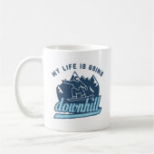 Downhill Snowboarding Kaffeetasse (Links)