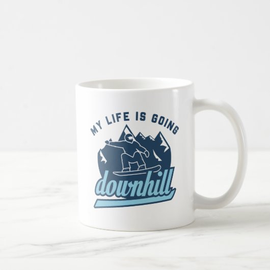 Downhill Snowboarding Kaffeetasse (Rechts)